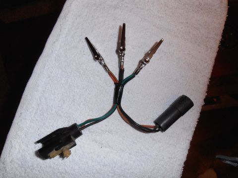 1990 Ford Bronco - Custom wiring harness with alligator clips, likely for testing automotive electrical components.