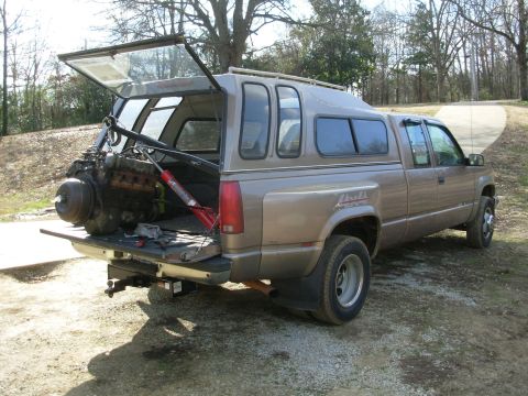 1997 Chevrolet Silverado 3500 - After resetting with the normal boom, I stripped it to the long block. The crane is relatively easy to pivot & control, even with the truck…