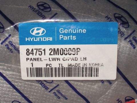 2010 Hyundai Genesis - This is a label for a Hyundai genuine part, not a vehicle.