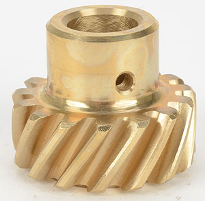 1990 Ford Bronco - Close-up of a brass gear, likely a component for machinery or a vehicle.
