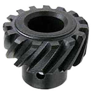1990 Ford Bronco - A close-up view of a metal distributor gear, likely for an automotive application.