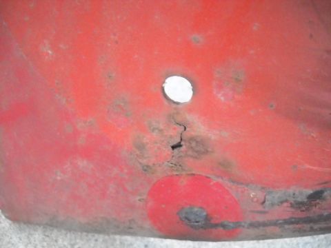 1954 Ford F-100 - 1-15-2012: And I was wrong this fender isn't rust free. I found a rust bubble about the size of a quarter.:D