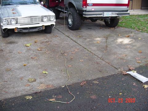 1989 Ford Bronco - I also ran all the wires together, another waste of time