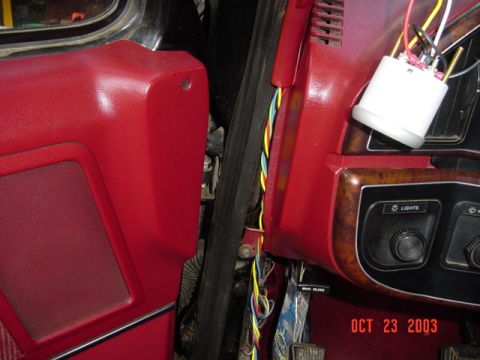 1989 Ford Bronco - Wires will be hidden behind the interior panels