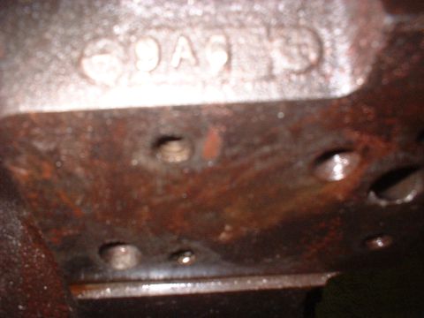 1969 Mercury Cyclone - The casting numbers on this engine block are partially visible, showing what appears to be '9A6'.