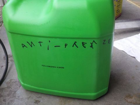 1978 Ford Bronco - One of my helpers labeled the anti-freeze for me....