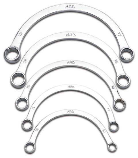 1990 Ford Bronco - MAC Tools offset wrenches shown in sizes 10mm to 19mm.