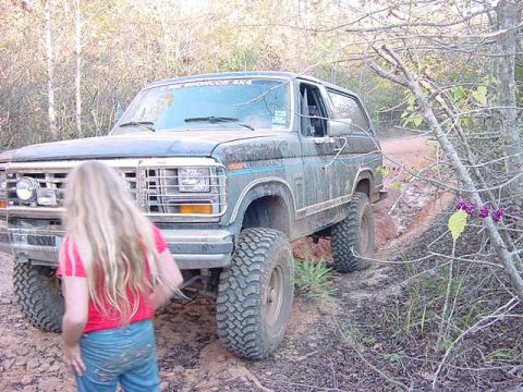 1986 Ford Bronco - my oldest daughter, and clydes ravine