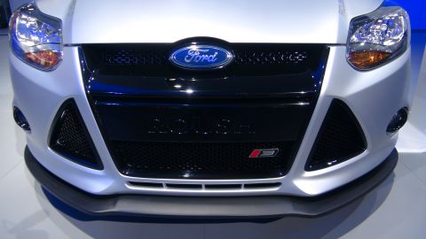 1993 Ford Taurus - Front view of a silver car, the Ford badge and 'Focus' lettering on the grille.