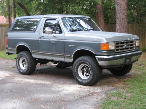 1988 Ford Bronco - This 1988 Ford Bronco is shown from the front three-quarter view.