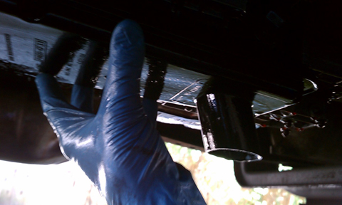 1993 Ford Bronco - I then remove the pan and pour the rest into the container. Next pull the filter from the transmission. You%u2019re probably going to get a…