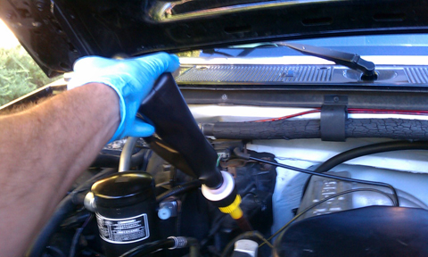 1993 Ford Bronco - Then I usually add about 4 or 5 quarts of transmission fluid to it, connect the negative battery terminal back up, start it up for a few se…