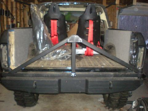 1978 Ford Bronco - Custom rear bumper and racing seats installed in a truck bed. The Supermotors.net logo is visible in the lower right corner.