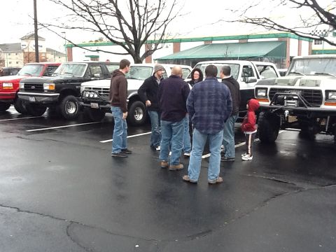 1995 Ford Bronco - FSB group at MEB Lunch at the Lube
