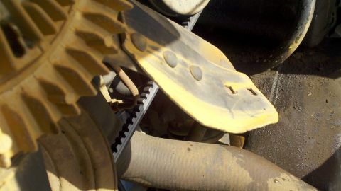 1978 Ford Bronco - Engine fan and belt assembly, likely from a truck or heavy equipment.
