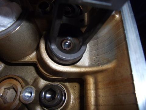 1991 Ford Taurus - Engine valve train detail, likely during maintenance or repair.