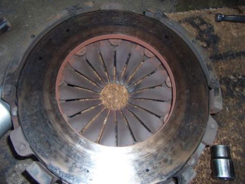 1991 Ford Taurus - A worn clutch assembly is shown, indicating it is a part from a vehicle, not a 1991 Ford Taurus.