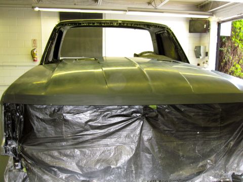 1992 Ford Bronco - This Ford Bronco appears to be undergoing bodywork in a garage.