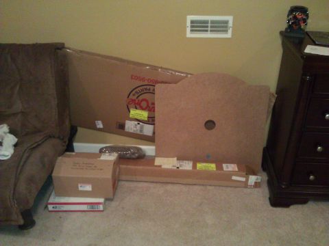 1971 Dodge Dart - Cardboard boxes and furniture are visible in this indoor scene.