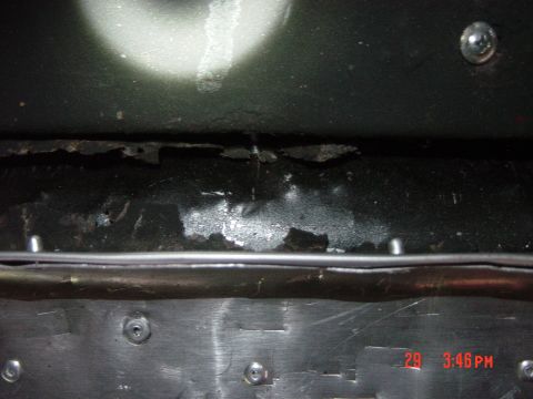1988 Ford F-150 - A close-up view of a metal panel shows signs of rust and wear, with a timestamp in the corner.
