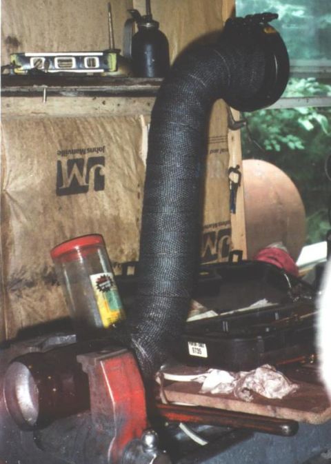 1980 Ford Bronco - Heat wrapped downpipe