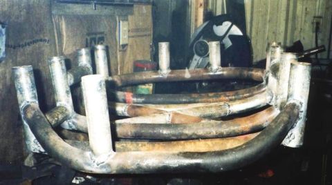 1980 Ford Bronco - A slight curve and 1 less spacer to clear the exhaust on one side