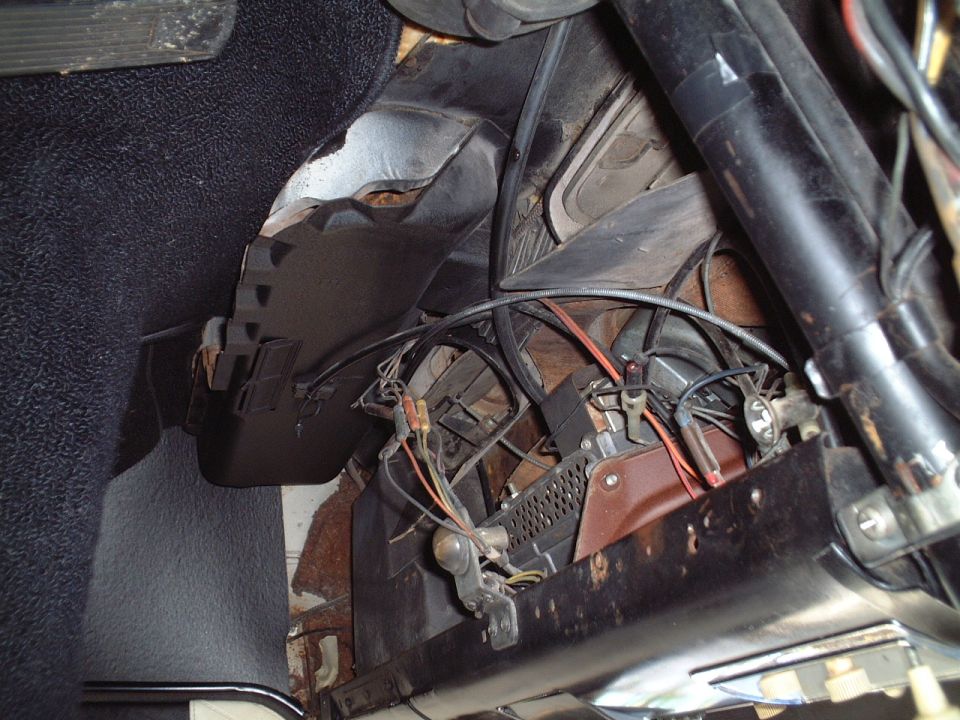 Under dashboard