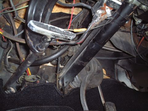 1967 Ford Galaxie - Under dashboard (driver's side)