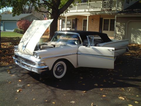 1967 Ford Galaxie - Exterior - hood up, driver's side door open
