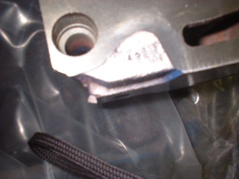 1969 Mercury Cyclone - Close-up view of an engine component, showing casting details and a circular opening.