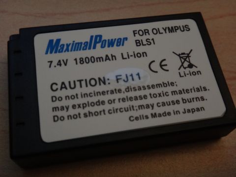 1993 Ford Taurus - This is a MaximalPower BLS1 Li-ion battery, designed for Olympus cameras.