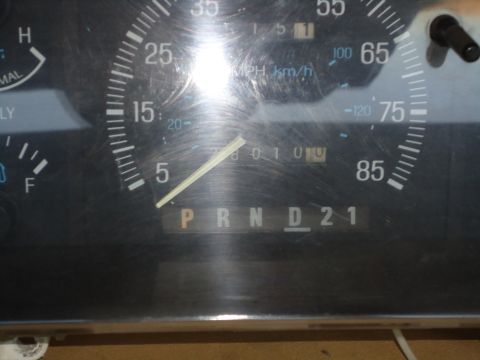 1987 Ford F-150 - The odometer reads 278010, and the gear selector is in Park (P).