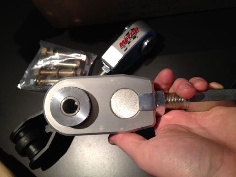 1992 Ford Crown Victoria - A close-up shows a Metco control arm and hardware, not a 1992 Ford Crown Victoria.