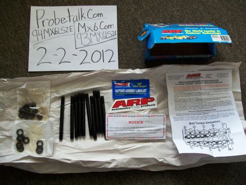1994 Mazda MX-6 - ARP head stud kit for Mazda MX-6, including lubricant and installation instructions.