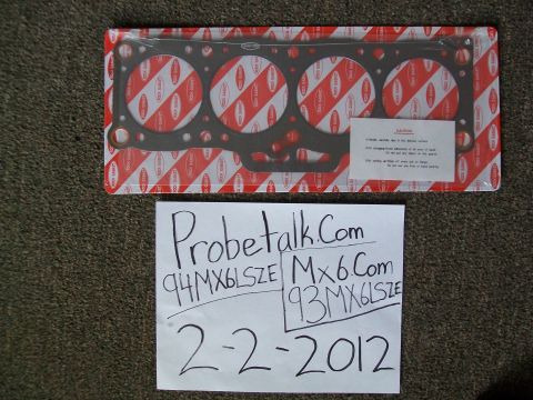 1994 Mazda MX-6 - Engine gasket set for a Mazda MX-6, dated 2-2-2012.