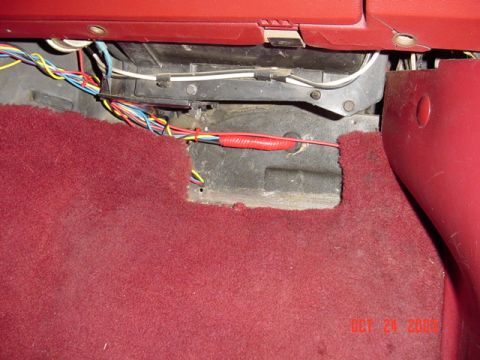 1989 Ford Bronco - This is where my MSD box used to be, So I filled the holes with wires