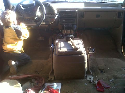 1990 Ford Bronco - I can't believe that I have broken tail lights laying around under the seats. ;)