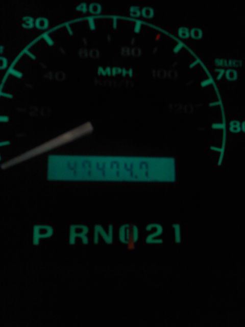 1994 Ford Bronco - The dashboard shows a speedometer and an odometer reading 49474.7 miles, along with the gear selector indicating Park, Reverse, Neutral, Dr…