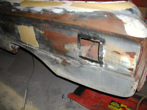 1960 Ford Ranchero - remove gas door