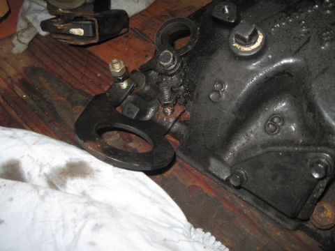 2005 Ford Excursion - A close-up view of a heavy-duty metal component, likely part of a vehicle's drivetrain, with visible markings.