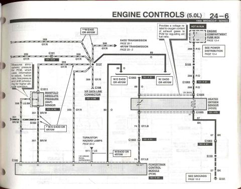 1996 Ford Bronco - 5.0 Engine Controls - 6