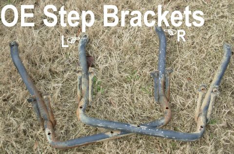 1983 Ford Bronco - SOLD OE Step Brackets from '94-96 Bronco or F-series (& '97 over 8500GVWR) fits '92-96 w/o drilling or '80-91 with drilling IF THE IMAGE IS…