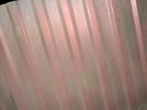 1995 Ford Bronco - This image shows a section of corrugated metal, not a vehicle chassis.