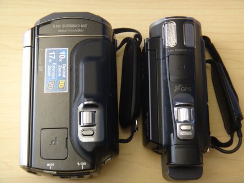 1993 Ford Taurus - Two camcorders are shown side-by-side, with one 17x extended zoom and 3D recording capabilities.