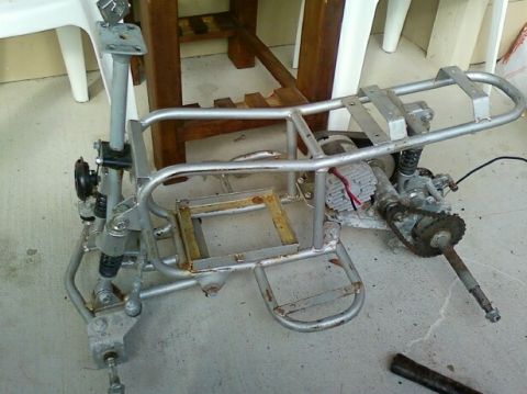 1989 Ford Bronco - This is a frame assembly for an ATV, not a 1989 Ford Bronco.