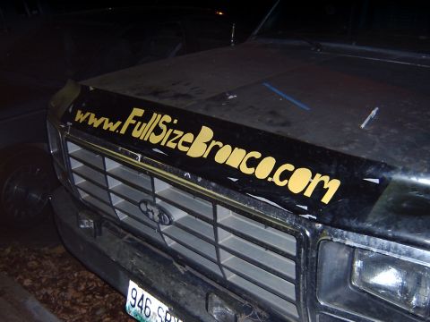 1982 Ford Bronco - The grille design and headlights suggest a 1980s Ford Bronco, not specifically a 1982 model.
