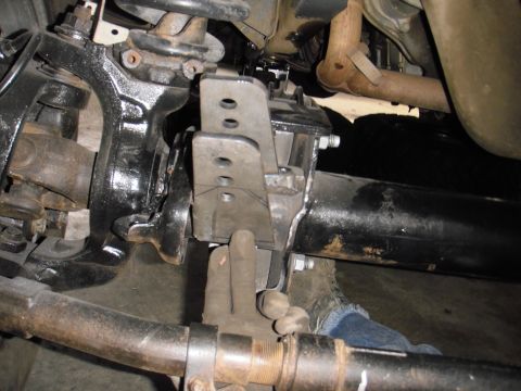 1995 Ford Bronco - About where I would like it. The reason for the foward angle is to get it foward of the engine cross member, would have made contact even a…