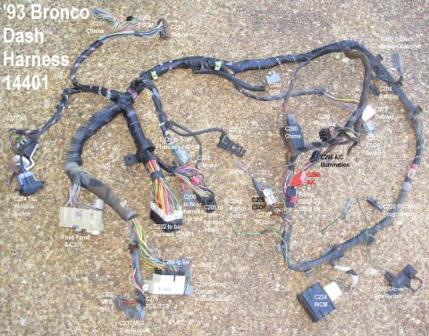1983 Ford Bronco - Dash Harness from '93 Bronco XLT IF THE IMAGE IS TOO SMALL, click it. [url=http://www.supermotors.net/registry/media/901507] http://www.sup…