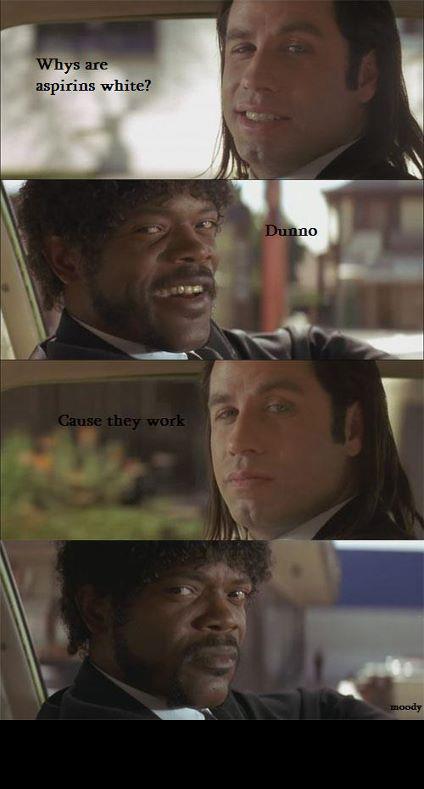 2000 Mercury Grand Marquis - Dialogue meme two men in a car, discussing aspirin.
