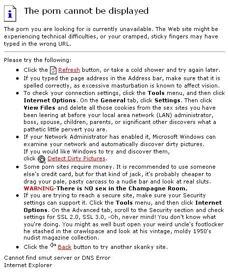 2000 Mercury Grand Marquis - A webpage displays an error message indicating that the requested content is unavailable.